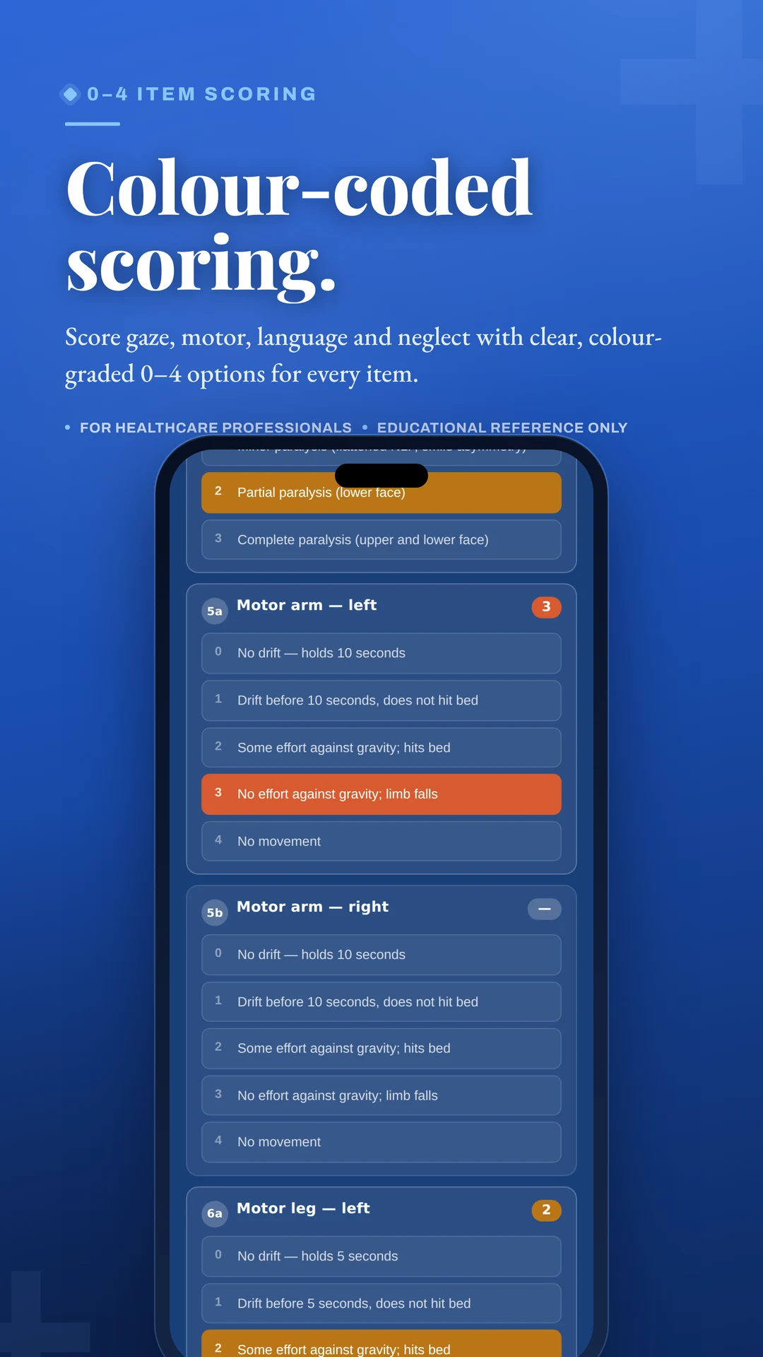 NIHSS Score -Stroke Calculator screenshot